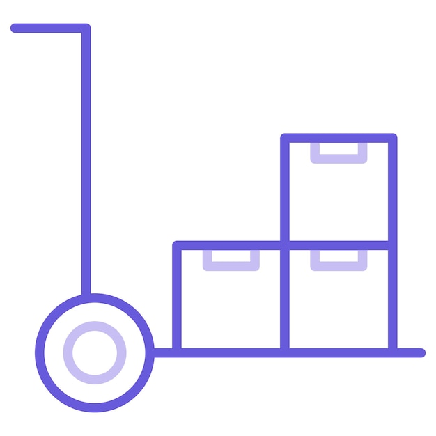 Illustratie van de trolleyvector