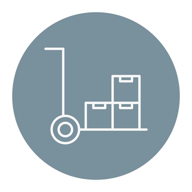 Illustratie van de trolleyvector