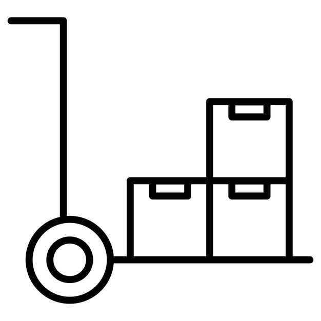 Illustratie van de trolleyvector