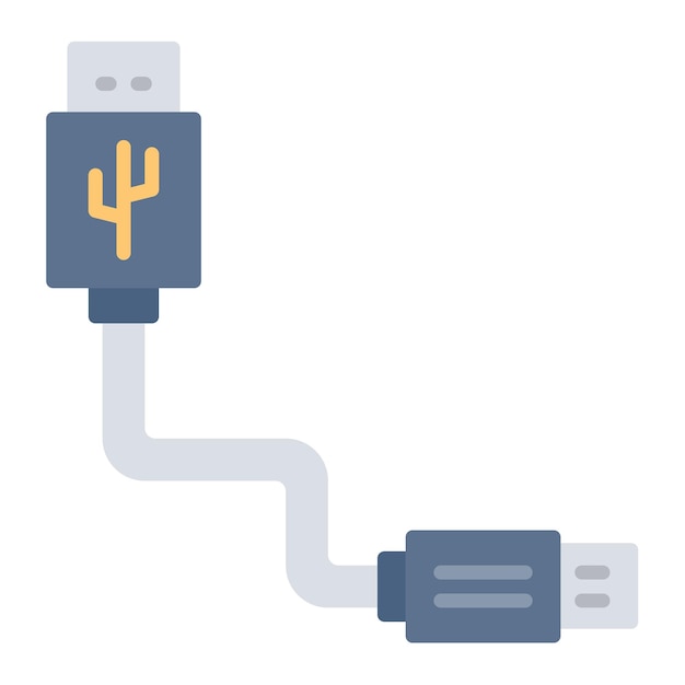 Illustratie van de USB-kabel