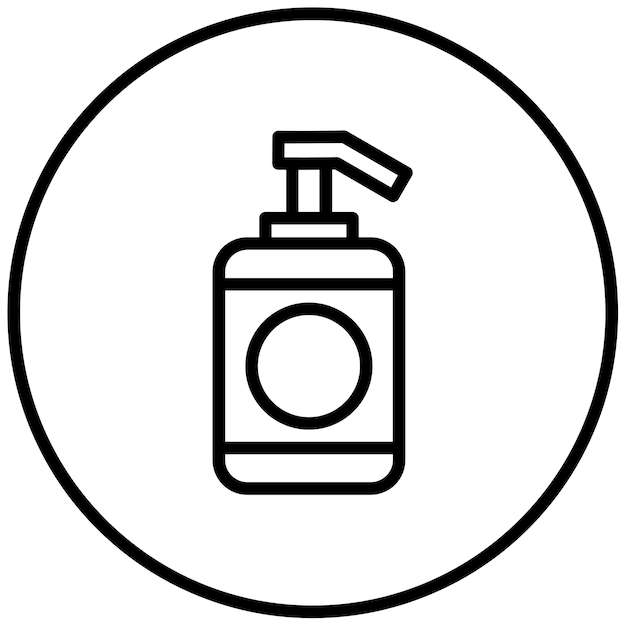 Illustratie van de vector van de hand sanitizer fles