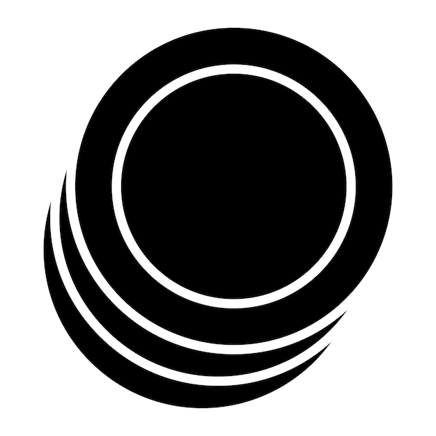 Illustratie van de vector van de plaat