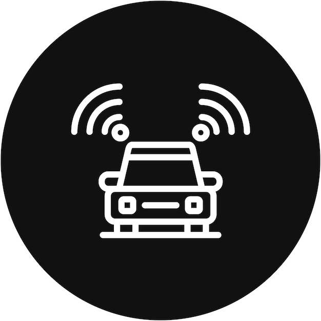 Illustratie van de vector van het verbonden voertuig