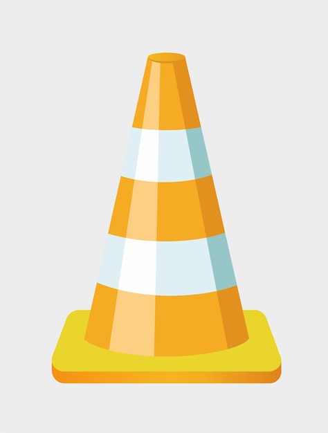 illustratie van de verkeerskegel