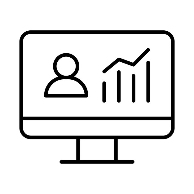Illustratie van de verkeerslijn van de website