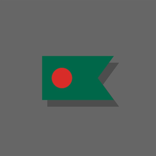 Vector illustratie van de vlag van bangladesh template