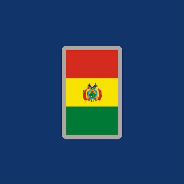 Illustratie van de vlag van Bolivia Template