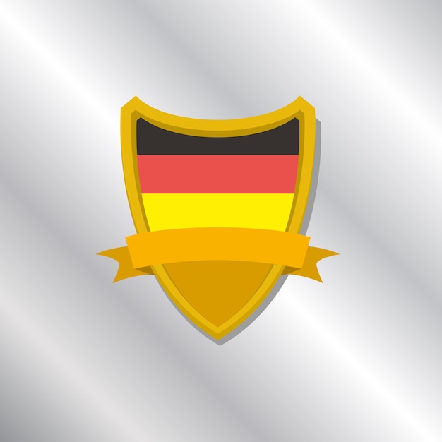 Illustratie van de vlag van Duitsland Template