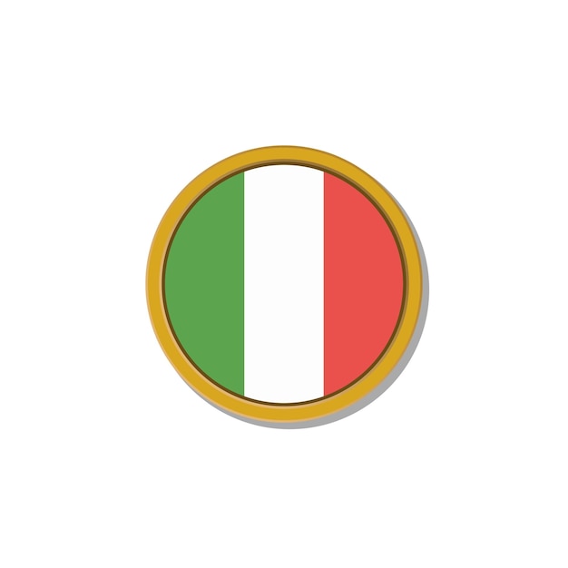 Illustratie van de vlag van italië template