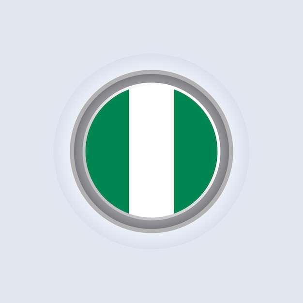 Illustratie van de vlag van Nigeria Template