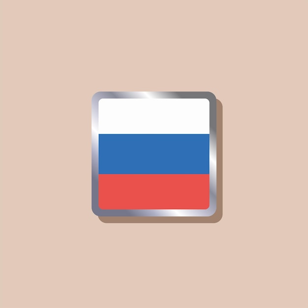 Illustratie van de vlag van Rusland Template