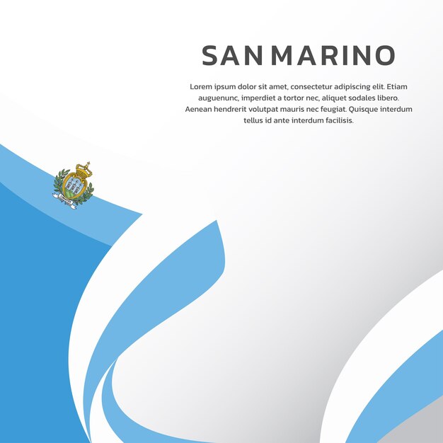 Illustratie van de vlag van San Marino Template