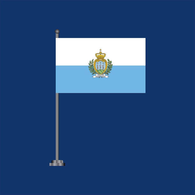 Illustratie van de vlag van San Marino Template