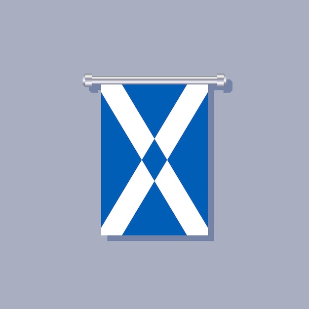 Illustratie van de vlag van schotland template