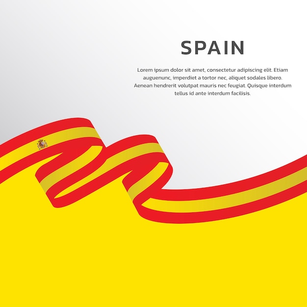 Vector illustratie van de vlag van spanje template