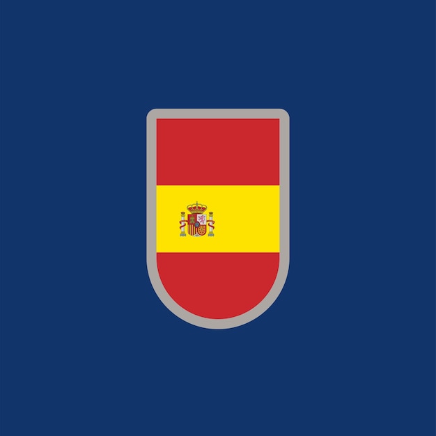 Illustratie van de vlag van Spanje Template