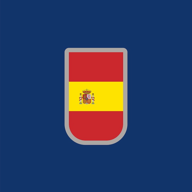 Illustratie van de vlag van Spanje Template