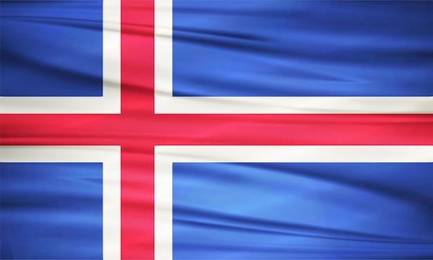 Illustratie van de vlag van Spitsbergen en bewerkbare vectorvlag van het land van Spitsbergen