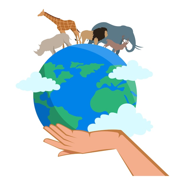 Illustratie van de Wereldwildernisdag