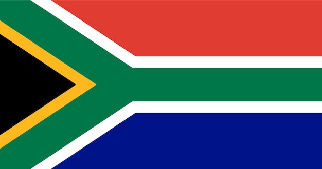 Illustratie van de Zuid-Afrikaanse vlag