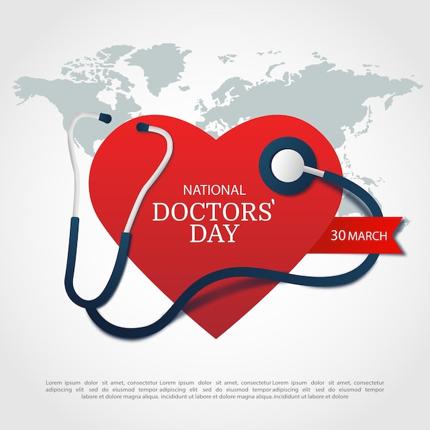 Vector illustratie van doctors day.