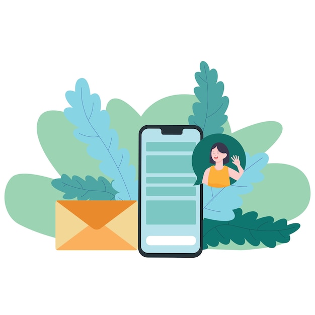 Vector illustratie van e-mailmarketing