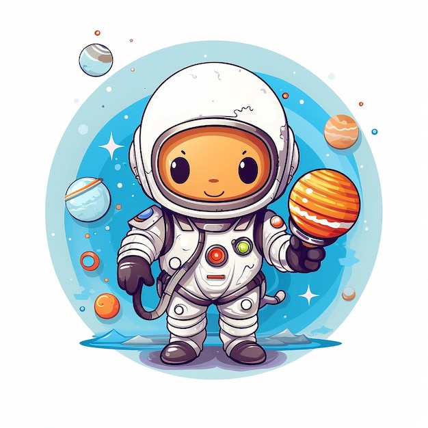 illustratie van een astronaut