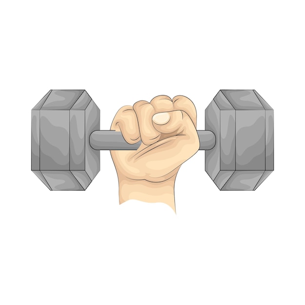 Vector illustratie van een barbell