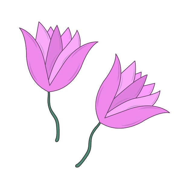 Vector illustratie van een bloem