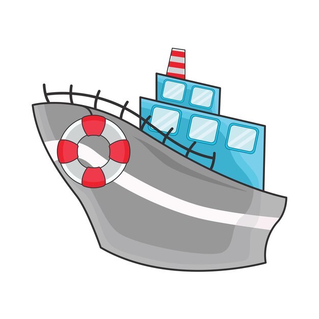 Vector illustratie van een boot