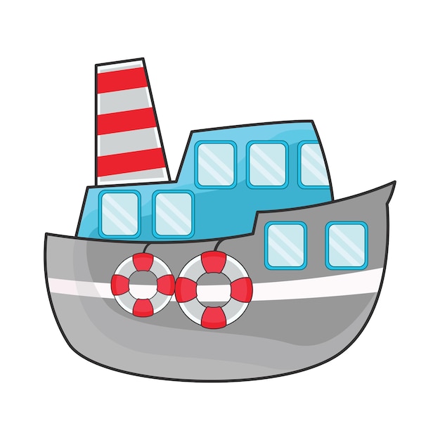 Vector illustratie van een boot