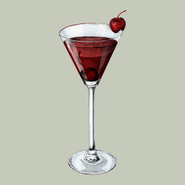 Illustratie van een cocktail