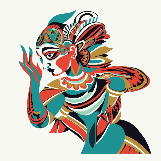 Vector illustratie van een danser