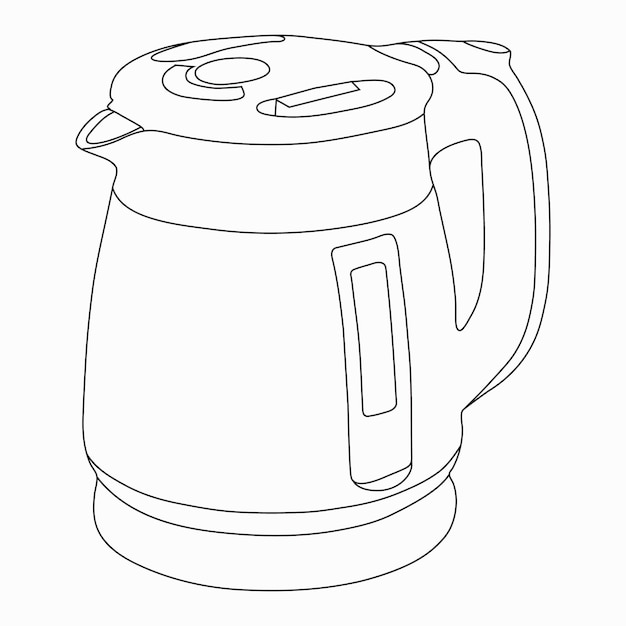 Illustratie van een elektrische ketel