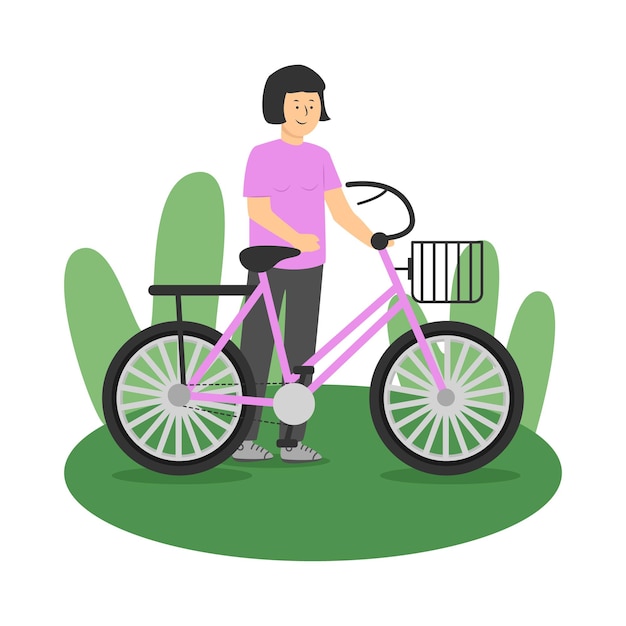 Vector illustratie van een fiets