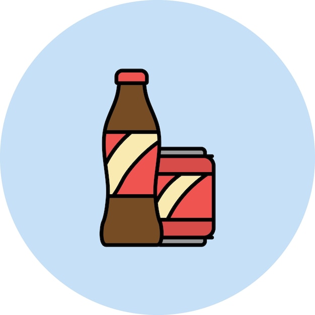 Vector illustratie van een frisdrank