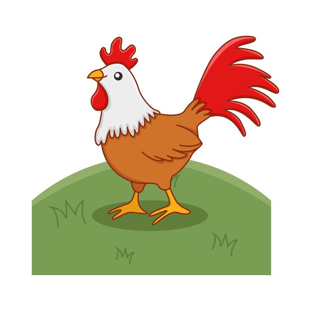Illustratie van een haan
