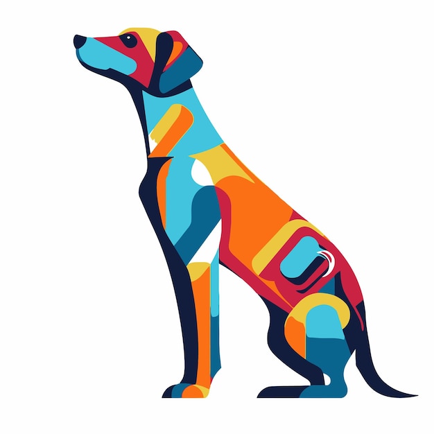 Vector illustratie van een hond