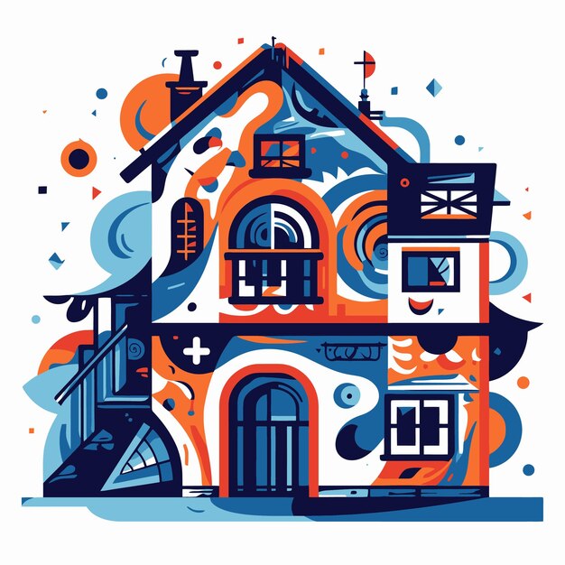 Vector illustratie van een huis