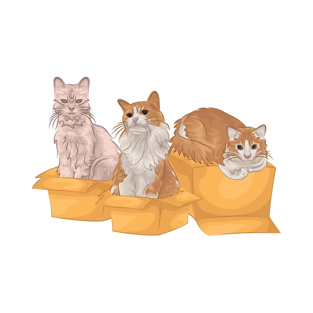 Vector illustratie van een kat