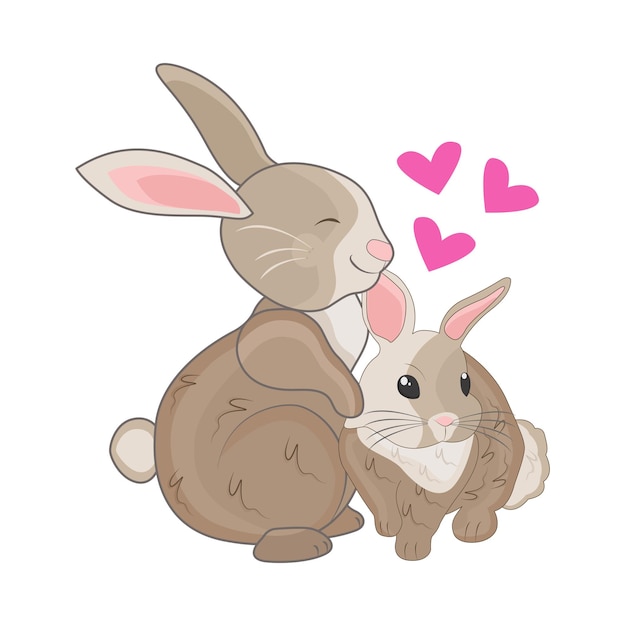 Illustratie van een konijn