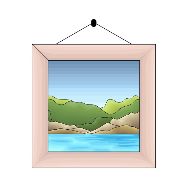 Vector illustratie van een landschap