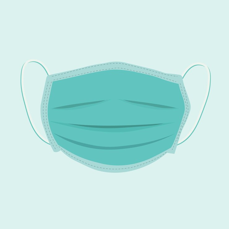 Illustratie van een medisch masker Vectorillustratie