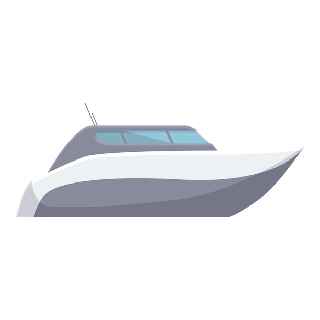 Illustratie van een modern luxe motorjacht