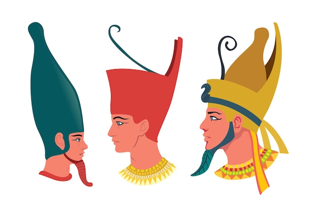 Illustratie van een oud-Egyptisch hoofd