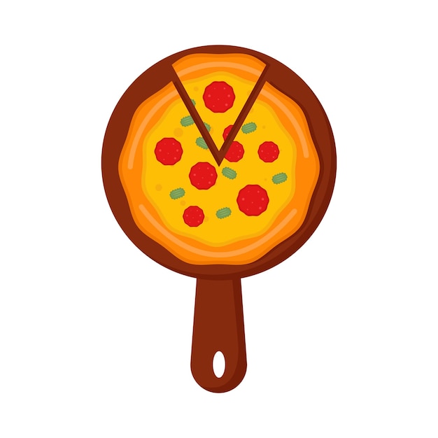 Vector illustratie van een pizza