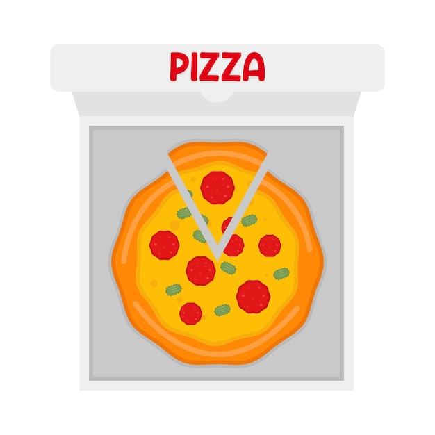Illustratie van een pizza