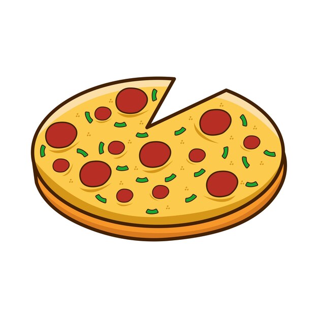 Illustratie van een pizza