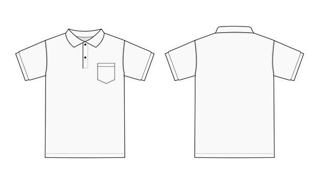 Vector illustratie van een polo shirt