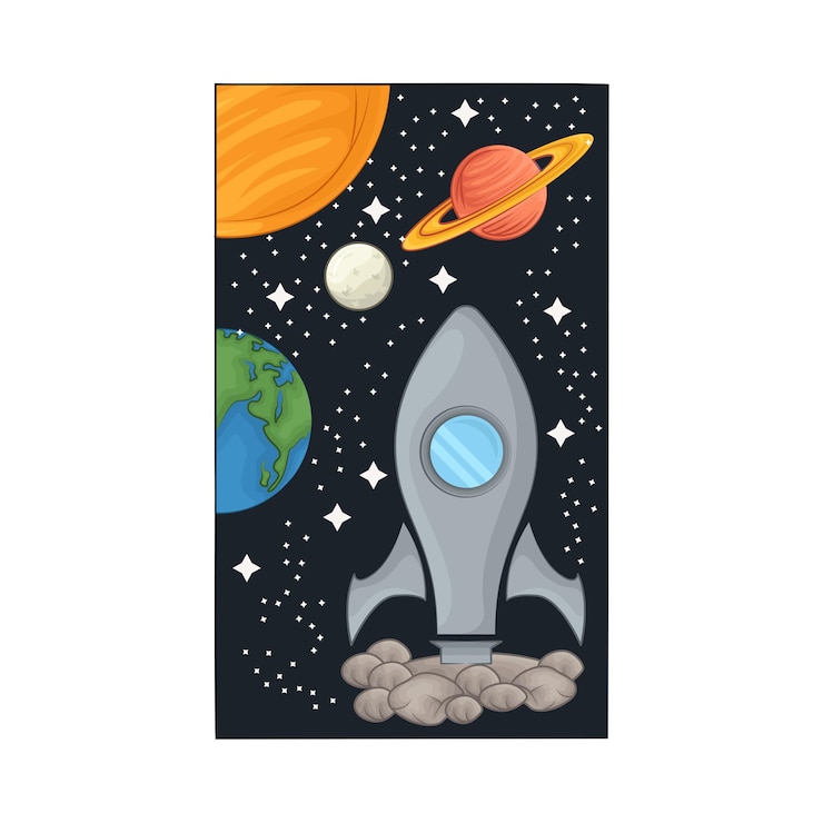 Vector illustratie van een raket